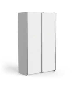 ARMADIO "GHOST" BIANCO CON ANTE SCORREVOLI, 116X59X203 CM